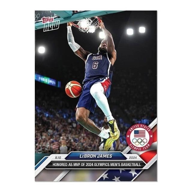 Topps Now Card 30 LBJ James 詹姆斯 MVP 奧運 夢幻隊 球員卡 NBA 球員卡