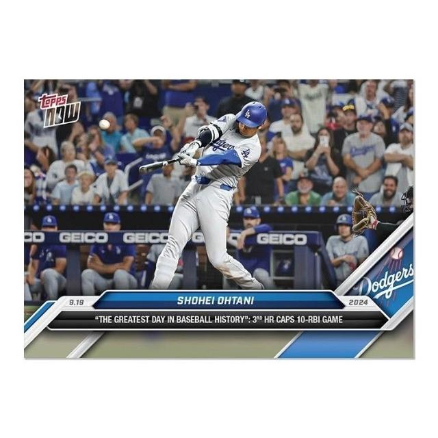 Topps Now Card 723 道奇 大谷翔平 單場3轟 10打點 夢幻夜 球員卡 MLB 球員卡
