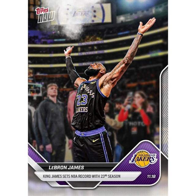【球衣藏家】Topps Now Lebron James LBJ Lakers 湖人 生涯23賽季 NBA 球員卡