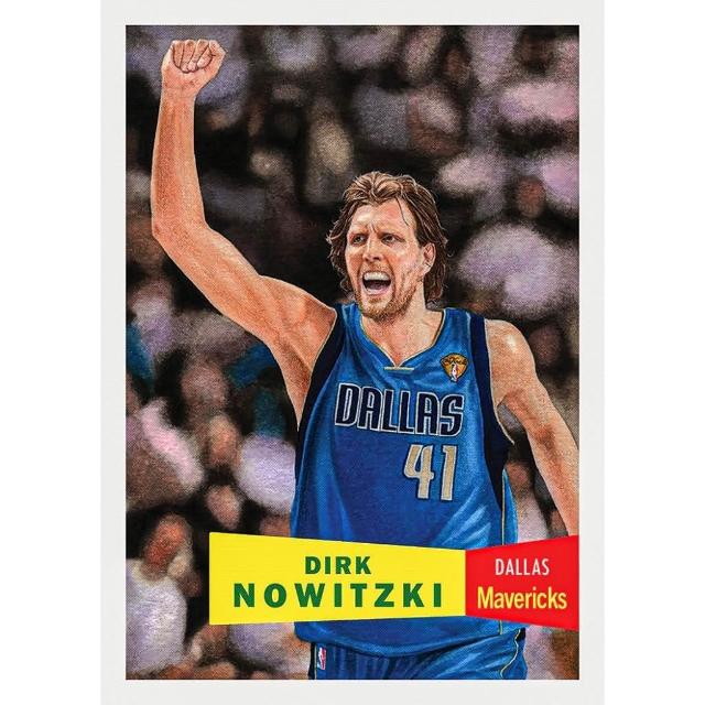 【球衣藏家】Topps Dirk Nowitzki Mavs 獨行俠 復古 油畫 Living Set NBA 球員卡