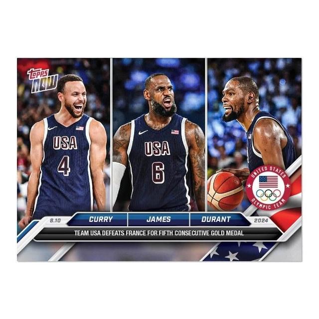 【球衣藏家】Topps Now Card 26 三幻神 Olympic 巴黎 奧運 夢幻隊 球員卡 NBA 球員卡