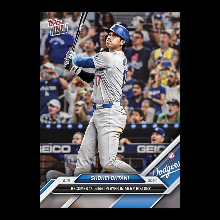 MLB球員卡 Shohei Ohtani 50/50 - 2024 MLB TOPPS NOW® Card 722 - LOOK FOR AUTOS - PR: 653,737